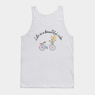 Bicycle Cycling - life is a beautiful Ride for Cyclist Tank Top